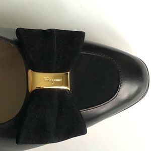 🎄Holiday🎄FERRAGAMO Black Leather Shoes NWOB